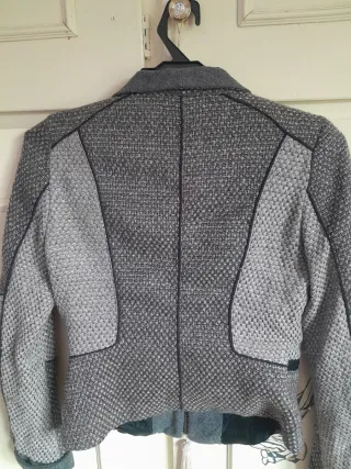 Blazer Zara Lana Gris