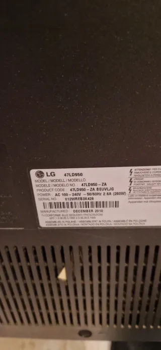 TV LG 47LD950 + Chromecast