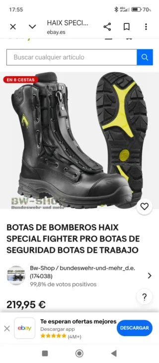Botas seguridad Haix Special Fighter Pro T41