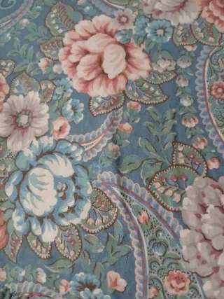 Coppia copriletti cretonne fiori