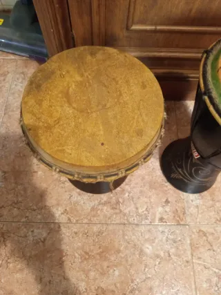 Juego de 2 timbales de madera