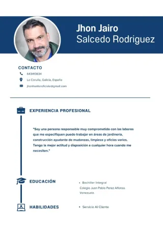 Busco empleo en Coruña  mi # de móvil 643413634