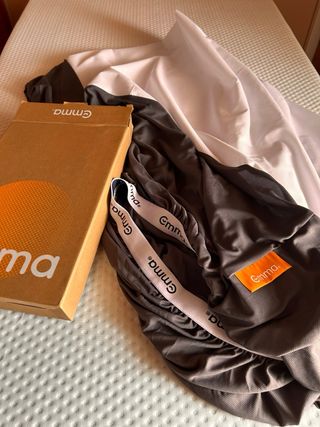 Protector Colchón Impermeable Emma Marrón/Blanco