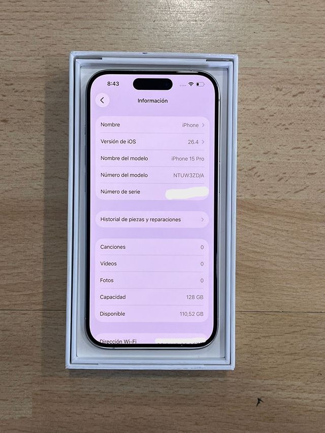 IPHONE 15 PRO 128GB BLANCO NUEVO
