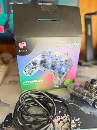 Mando Xbox Transparente afterglow