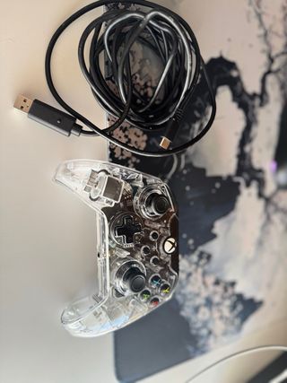 Mando Xbox Transparente afterglow