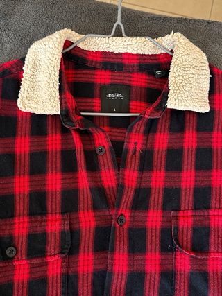 Camisa Franela Burton London - Cuello Borrego -L