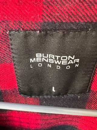 Camisa Franela Burton London - Cuello Borrego -L