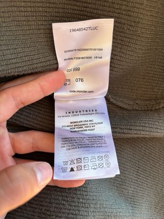 Jersey Moncler Cremallera Vintage