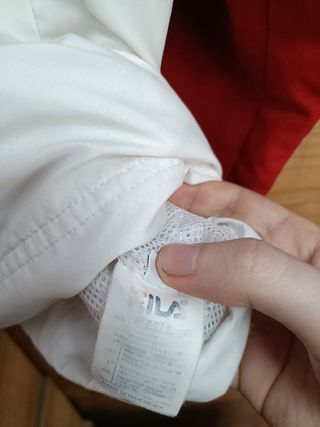 Sudadera Fila Color Blanco y Rojo Talla XL Nueva.