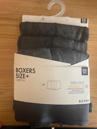 Pack 3 boxers Kiabi 5XL Stretch nuevos