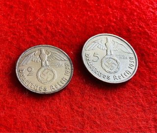Plata nazi * 2 y 5 Reichsmark 1937-1938