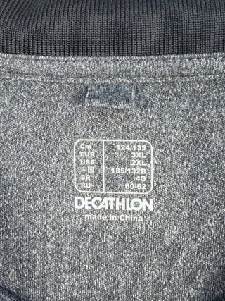 Polo Manga Corta Decathlon Artengo Gris XXXL