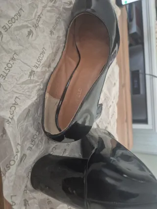 Zapatos Ana Field Talla 42 Charol Negro