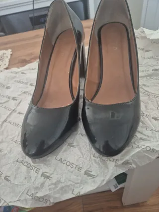 Zapatos Ana Field Talla 42 Charol Negro