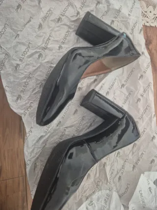 Zapatos Ana Field Talla 42 Charol Negro