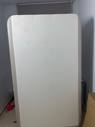 Base tapizada + colchón 190x110