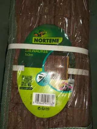 Valla, Cañizo Corteza Natural 1x6m Nortene