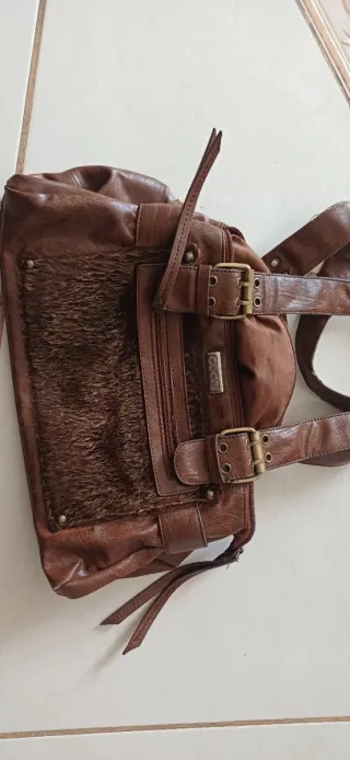 Borsa donna vera pelle  marrone