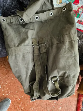 Mochila grande verde militar
