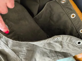 Mochila grande verde militar