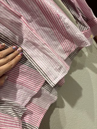 Camisa Brox Sister Rayas Rosa/Marrón Talla XXL