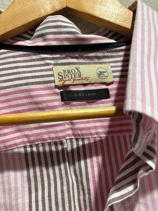 Camisa Brox Sister Rayas Rosa/Marrón Talla XXL