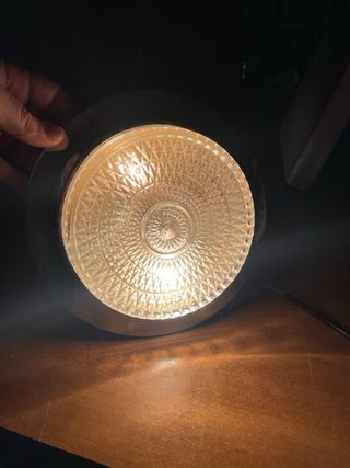 APPLIQUE VINTAGE DESIGN PLAFONIERA COPPIA ACCIAIO