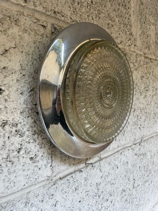 APPLIQUE VINTAGE DESIGN PLAFONIERA COPPIA ACCIAIO