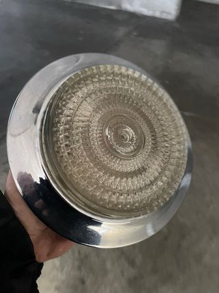 APPLIQUE VINTAGE DESIGN PLAFONIERA COPPIA ACCIAIO