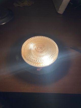 APPLIQUE VINTAGE DESIGN PLAFONIERA COPPIA ACCIAIO