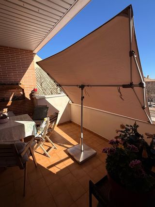 Sombrilla Balcón 210x150cm Beige