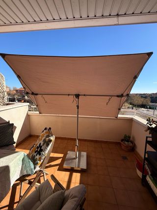 Sombrilla Balcón 210x150cm Beige