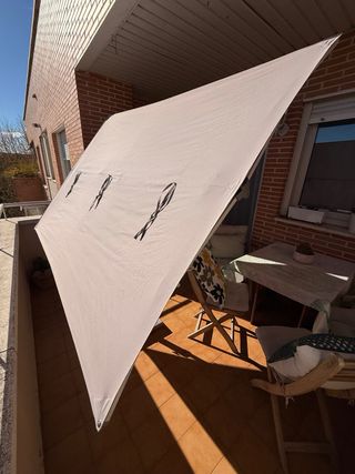 Sombrilla Balcón 210x150cm Beige