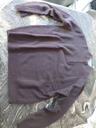 Jersey de cuello semialto con cremallera