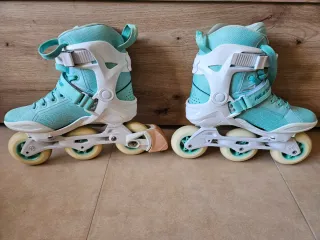 Patines Powerslide azul celeste freeskate