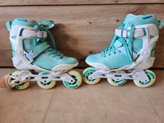 Patines Powerslide azul celeste freeskate