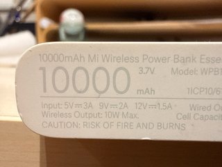 2 si 2baterias Xiaomi Power Bank Carga Inalámbric