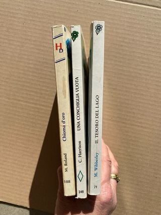 3 Romanzi Harmony Vintage Anni '80