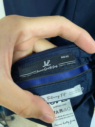 Traje de chaqueta azul