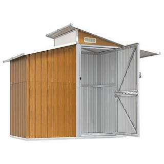 Caseta Metálica Exterior 270x130x208,5 cm Marrón