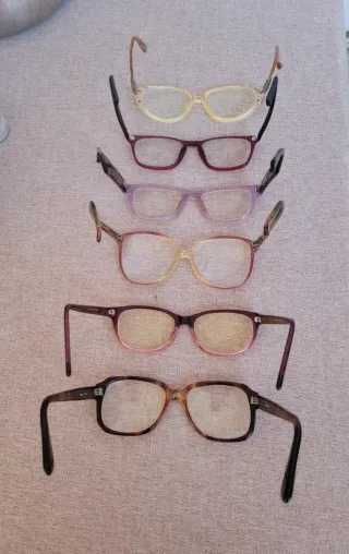 Bellissime lotto n.6 pezzi montature occhiali