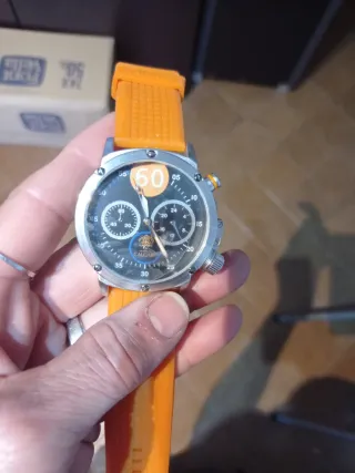 Reloj Calgary Negro y Naranja