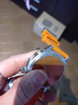 Reloj Calgary Negro y Naranja