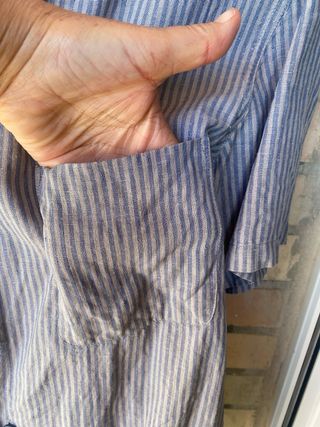 Camisa Lino Rayas Adolfo Dominguez Talla M