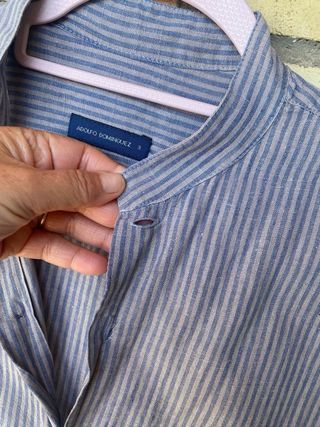 Camisa Lino Rayas Adolfo Dominguez Talla M