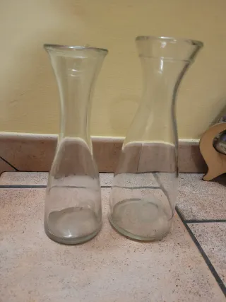 Brocca vintage da osteria in vetro