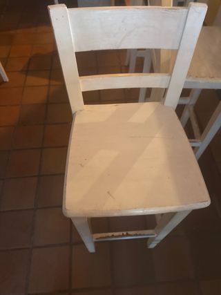 Sgabelli per Ristorazione in Legno Bianco di Buona Qualità