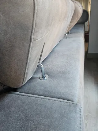 Sofá modular 3 plazas chaise longue gris