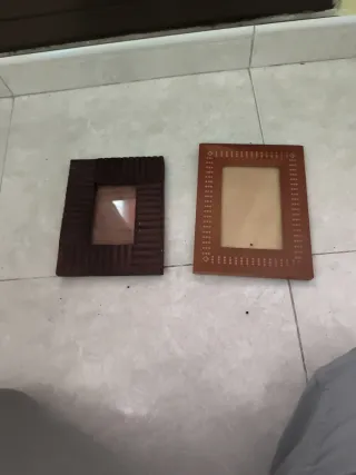 2 Cornici per foto in legno marrone